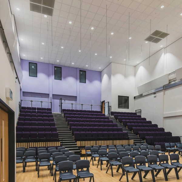 Dalle de plafond acoustique - Rockfon Blanka dB41 - bords droits - Blanc - 600 MM x 600 MM - ép.35 MM