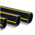 Tube PEHD PE100 Gaz à bande jaunes NF114 - Ø125 mm - barre de 6 m
