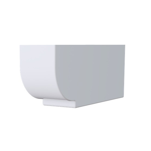 Protège panne Bourgogne pour charpente traditionnelle - Larg. 160 MM x Haut. 250,00 MM - Long. 600,0 MM - Blanc