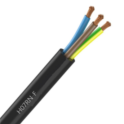 Câble électrique souple H07RNF - 3G1,5 - Noir - pour installations industrielles - touret de 150 m