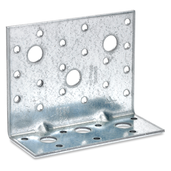 Equerre large renforcée AE - acier galvanisé - 90 x 48 x 75 mm épaisseur 3 mm