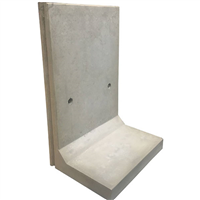 MUR DE SOUTENEMENT BETON GRISE LISSE HT130 LG100