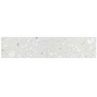 Plinthe carrelage effet terrazzo en grès cérame émaillé - Castone - 80,0 CM x  - ép. 10,00 MM - Blanc gris papier