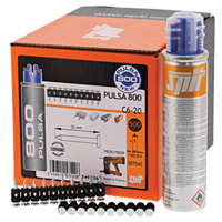 Clou à béton Spit C6 acier longueur 20 mm avec gaz pour Pulsa 40 et 800 - boîte de 500