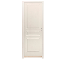 Bloc-porte alvéolaire postformé prépeint chant droit - Huisserie 88/56 et joint confort - serrure PDDT - Chauvat Portes - 204 CM x 73 CM - Poussant gauche