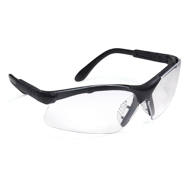 Lunettes de protection réglables gamme sport noires UV rayures