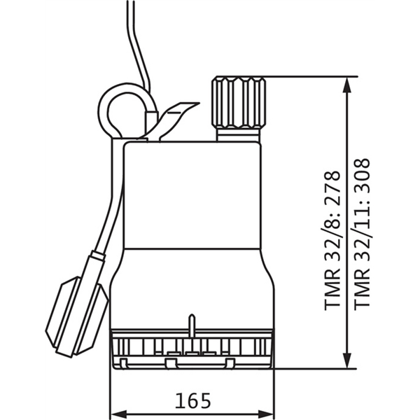 Pompe submersible Wilo-Drain TMR32/8-10M (4145326)