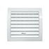 Grille de ventilation réglable carrée avec moustiquaire - 150  x 150 mm - Blanc - Autogyre