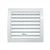 Grille de ventilation réglable carrée avec moustiquaire - 150  x 150 mm - Blanc - Autogyre