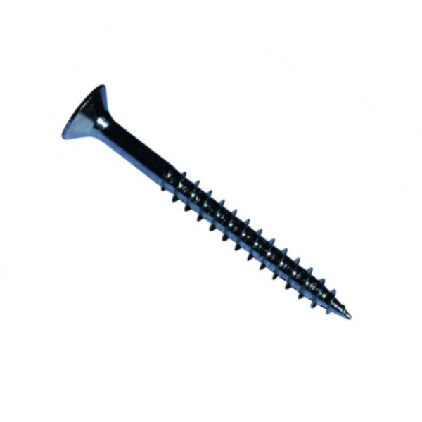 Vis agglomere tete fraisee pozidriv - Fi letage partiel - M 4 x 30 mm - Acier zin