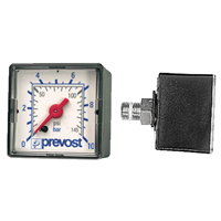 Manomètre boîtier carré 40 x 40 mm