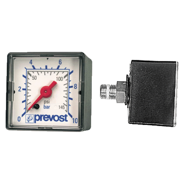 Manomètre boîtier carré 40 x 40 mm