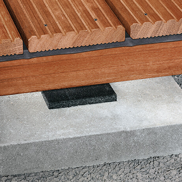 Tampon d'isolation pour terrasse Spax - 100,0 MM x 100 MM - ép. 8,00 MM - 20 pièces