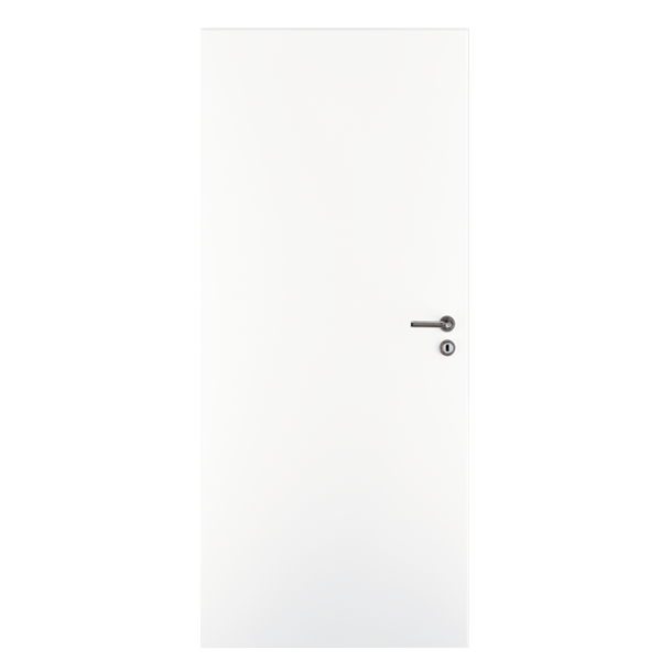Porte d'intérieur lisse blanc Polar - sens d'ouverture  - 203.6 CM x 83 CM