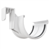 Jonction à dilatation pour gouttière demi-ronde MEP GD25 avec patte support bandeau HPG1 - PVC Blanc