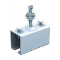 Manchon support de raccordement Mantion 5041MC à tige courte M12 - pour rail 5040