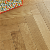 Parquet contrecollé en bâton rompu Chêne Classic/Authentique Satiné - 590,0 MM x 90 MM - ép. 12,00 MM