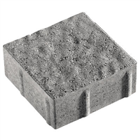 Pavé béton brut décoratif - Lavardin - Gris nuancé - 15 CM x 15 CM - Ép.60 MM