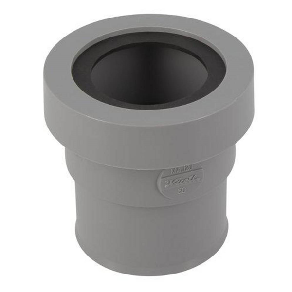 Manchette sortie d'appareil sanitaire système J Nicoll MAJ2J - femelle/femelle - PVC - Ø50mm vers 50mm