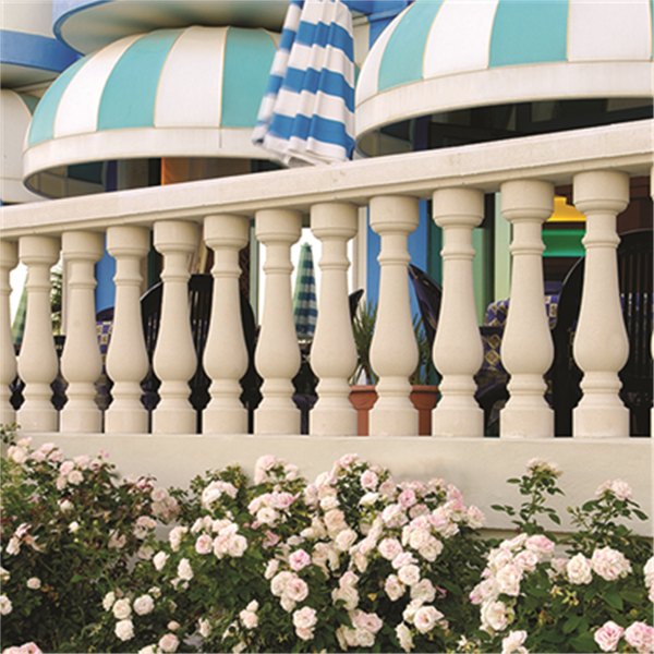 Balustre Série-770 (BTR-770) béton décoratif - Blanc - 16x77 cm - Ø15 cm