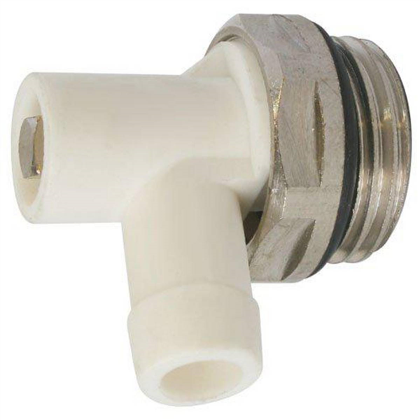 Robinet de vidange à tétine tournante laiton nickelé