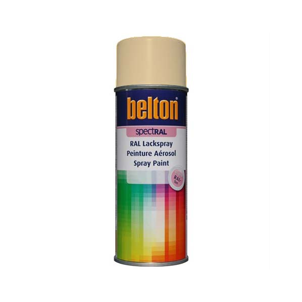 Peinture Belton aérosol SpectRAL brillante RAL 1013 Blanc Perlé 400 ml