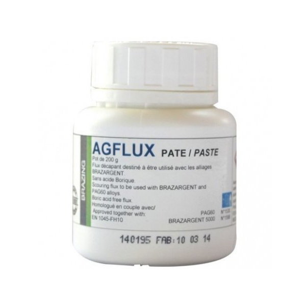 Décapant en pâte spécial alliages brasures argent - AGFLUX Selectarc - Pot de 60 grammes