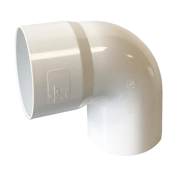 COUDE MXF 87° DIAM.100 1.9MM BLANC
