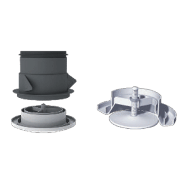 Bouche d'extraction / insufflation réglable pour VMC - Ø 125 mm - Blanc - Autogyre