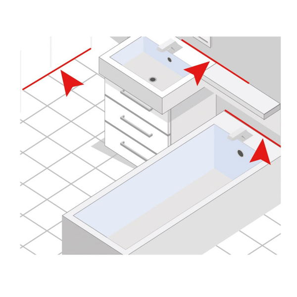 Mastic silicone joints et collage spécial carrelage - ParexLanko 626 - Gris - Cartouche 300 ml