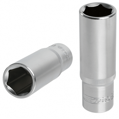 Douille longue 6 pans 1/2" Ultimate Kstools finition satinée diamètre 22 mm