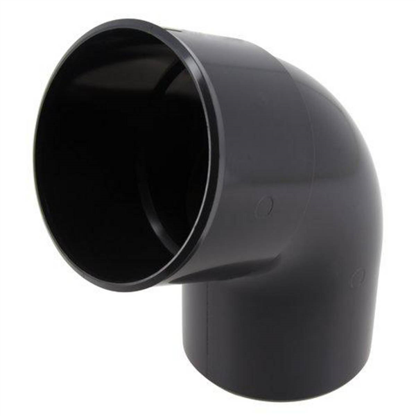 Coude Nicoll pour tube de descente cylindrique Ø 80 mm - Angle 67°30 - Mâle/Femelle - Techtan - Gris Anthracite