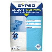 Enduit à joint pour plaques de plâtre bords amincis - prise normale 8h - Gypso - sac de 25 kg
