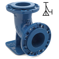 COUDE A PATIN DN 100 PN16