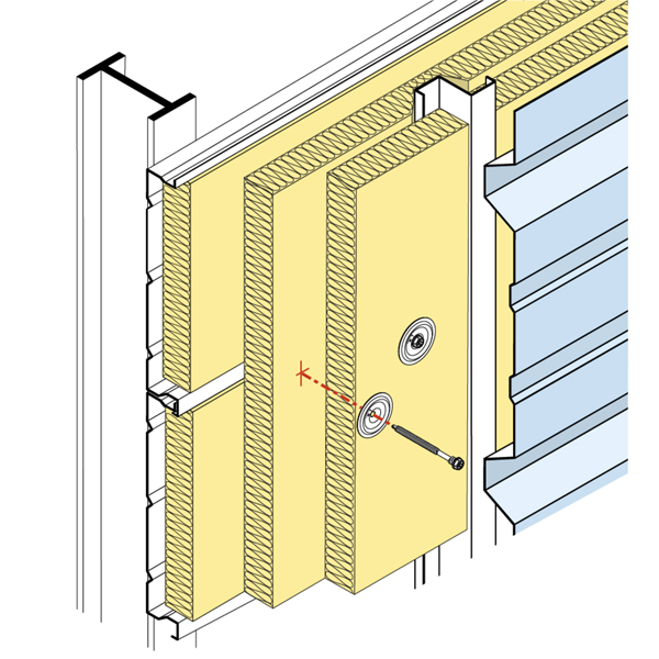 Rondelle de répartition nervurée pour fixation étanchéité bitumeuse - alu/zinc - trou de 4,5mm - Ø 40mm - 500 pièces