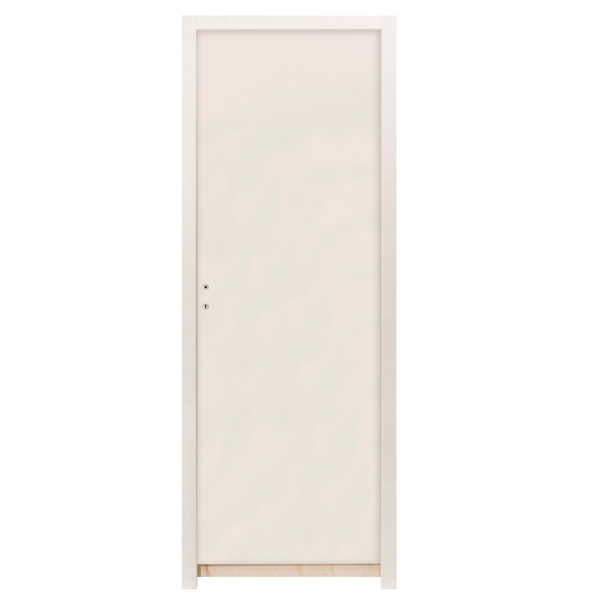 Bloc-porte âme pleine prépeint chant droit - Huisserie 88/56 et joint confort - serrure PDDT - Chauvat Portes - 204 CM x 93 CM - Poussant droit