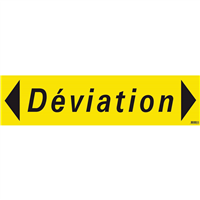 PANNEAU "DEVIATION" 800X200mm (PP ALVEOLAIRE)
