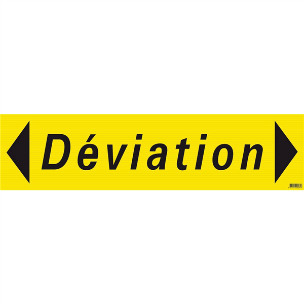 PANNEAU "DEVIATION" 800X200mm (PP ALVEOLAIRE)