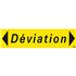PANNEAU "DEVIATION" 800X200mm (PP ALVEOLAIRE)