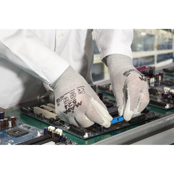 Gant pour travaux de précision spécial électroniques ESD - Ultrane 524 Mapa - taille 10