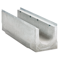 Caniveau en béton C40/50 sans pente intérieure avec feuillures acier galvanisé - BIRCOsir - DN 420 mm - 1000 mm