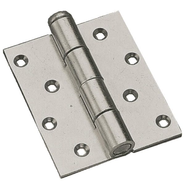 Charnière fixation sur plat acier zingué Mantion 1514P pour porte coulissante de garage - 120x100mm