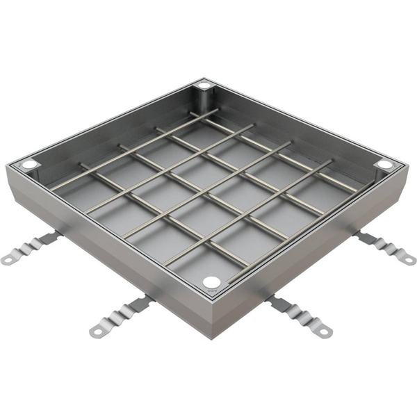 TRAPPE ACO UNIFACE ACIER INOXYDABLE 400X400MM H70MM C250 / 600KN