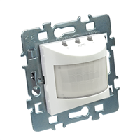 Interrupteur automatique Debflex avec support en métal - 48 x 48 x 58,8 mm - ABS - Blanc