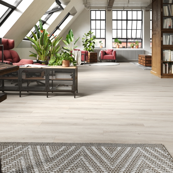 Lame vinyle imitation parquet rigide à clipser avec sous-couche intégrée - 122,0 cm x 18,0 cm - ép. 5,50 mm - North