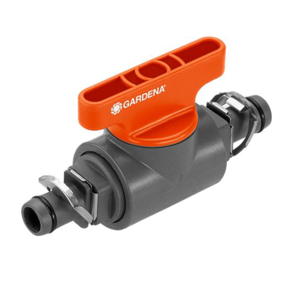 Vanne d'arrêt pour tuyau arrosage goutte à goutte Ø 13 mm - Gardena - Coupure eau temporaire