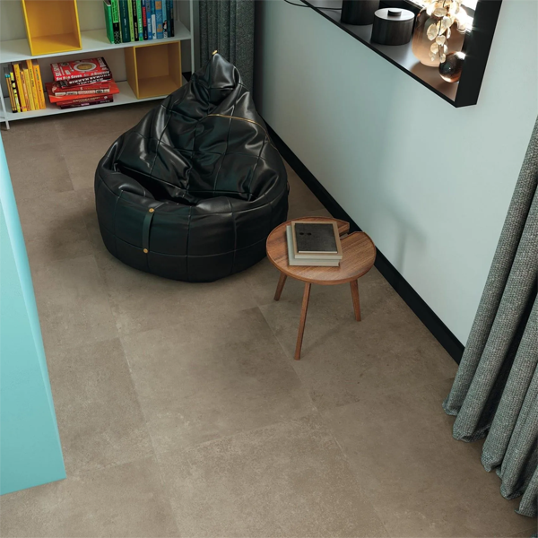 Carrelage intérieur effet béton en grès cérame - Codec - 60,0 CM x 60,0 CM - ép. 8,00 MM - Écru