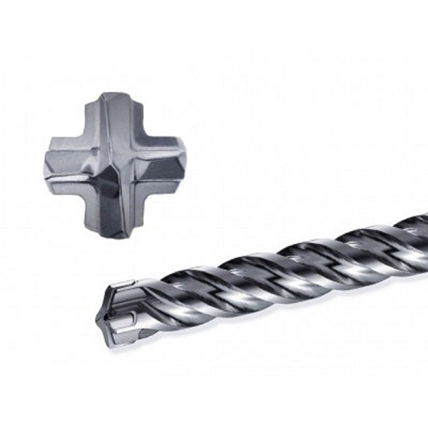 Foret ZENTRO-MAX béton 4 taillants SDS-MAX Nemesis 50 x 570 mm