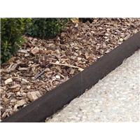 Bordure en alu - Marron - 100 mm x 2,30 ml