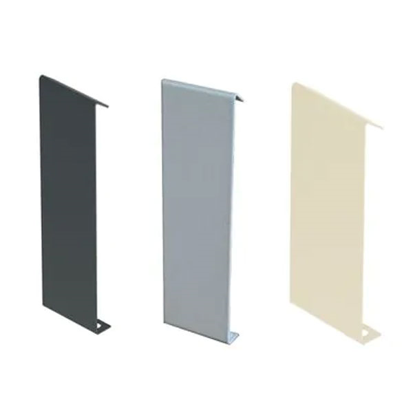 Jonction droite clipsable pour profilé de finition terrasse Jouplast - Haut. 70,00 mm - Larg. 30,0 mm - Gris anthracite